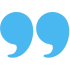 quotation-mark-symbol-childcare-educators-dewdrops-early-learning-centre A large blue symbol of double quotation marks, typically used to represent quoted text or a speech bubble.